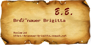 Brünauer Brigitta névjegykártya